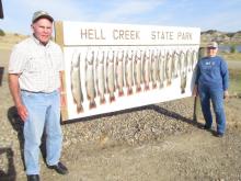 Melvin and Arlene Holmes with their second days catch.