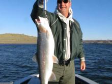 Jeff Reed of Alexandria, KY with a 9 pound Chinook salmon.
