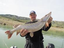Scott Johnson of Gillette, WY with a 10 pound northern pike.