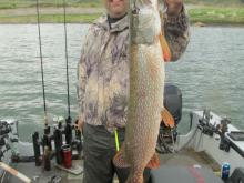 Shane Cadieux with a 36 northern pike.
