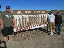Steven, Kevin and Ken Marsich with their days catch.