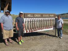 Mike, Brent and Dan Archer with their days catch.