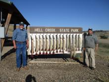 Rod Vetter and Dan Walker with their days catch.