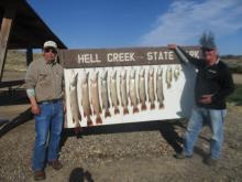 Dan Walker and Jerry Hanson with their days catch.